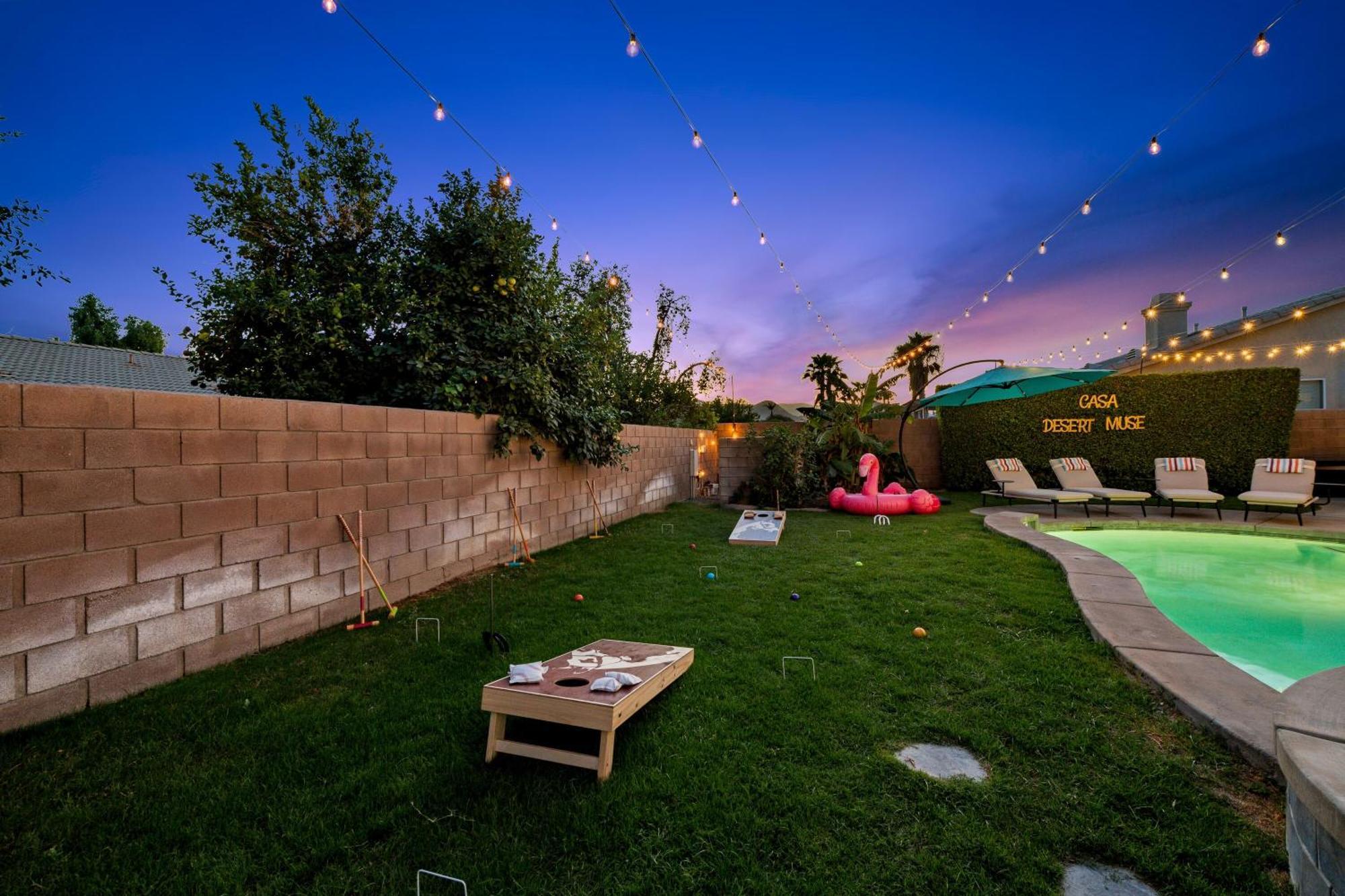 Casa Desert Muse With Heated Pool Spa Firepit Mini Golf And Games Индио Экстерьер фото