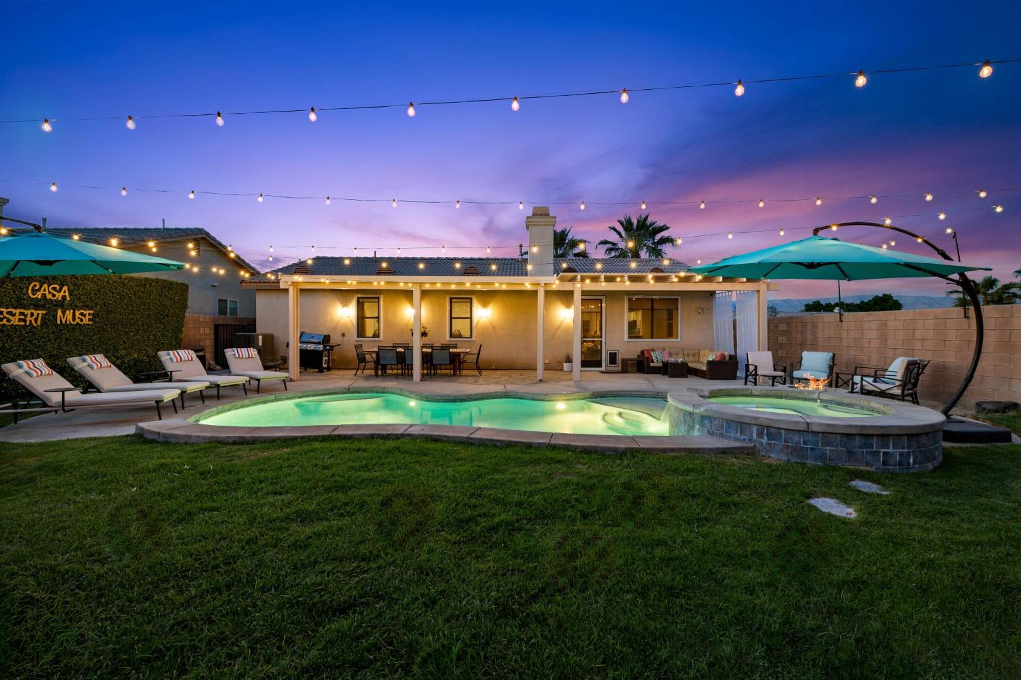 Casa Desert Muse With Heated Pool Spa Firepit Mini Golf And Games Индио Экстерьер фото